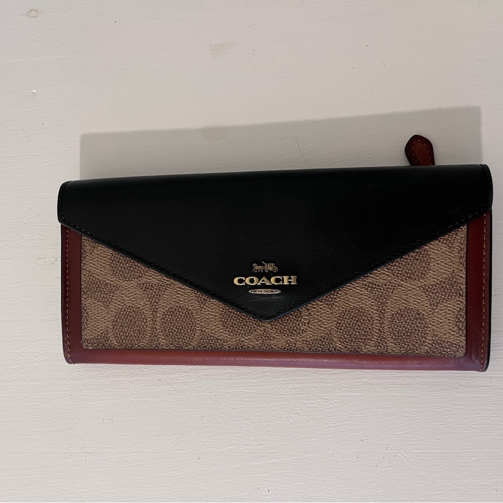 Coach Tri-Color soft Wallet